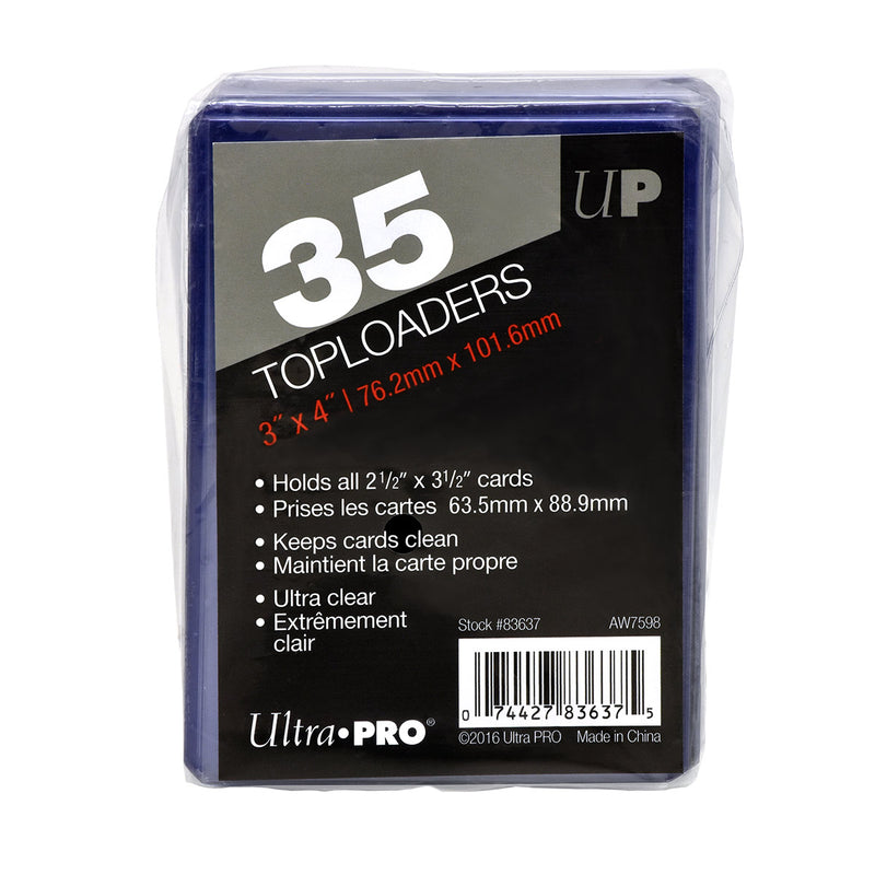 Pack 200 Toploader Transparent Regular Ultra PRO - Protèges Cartes