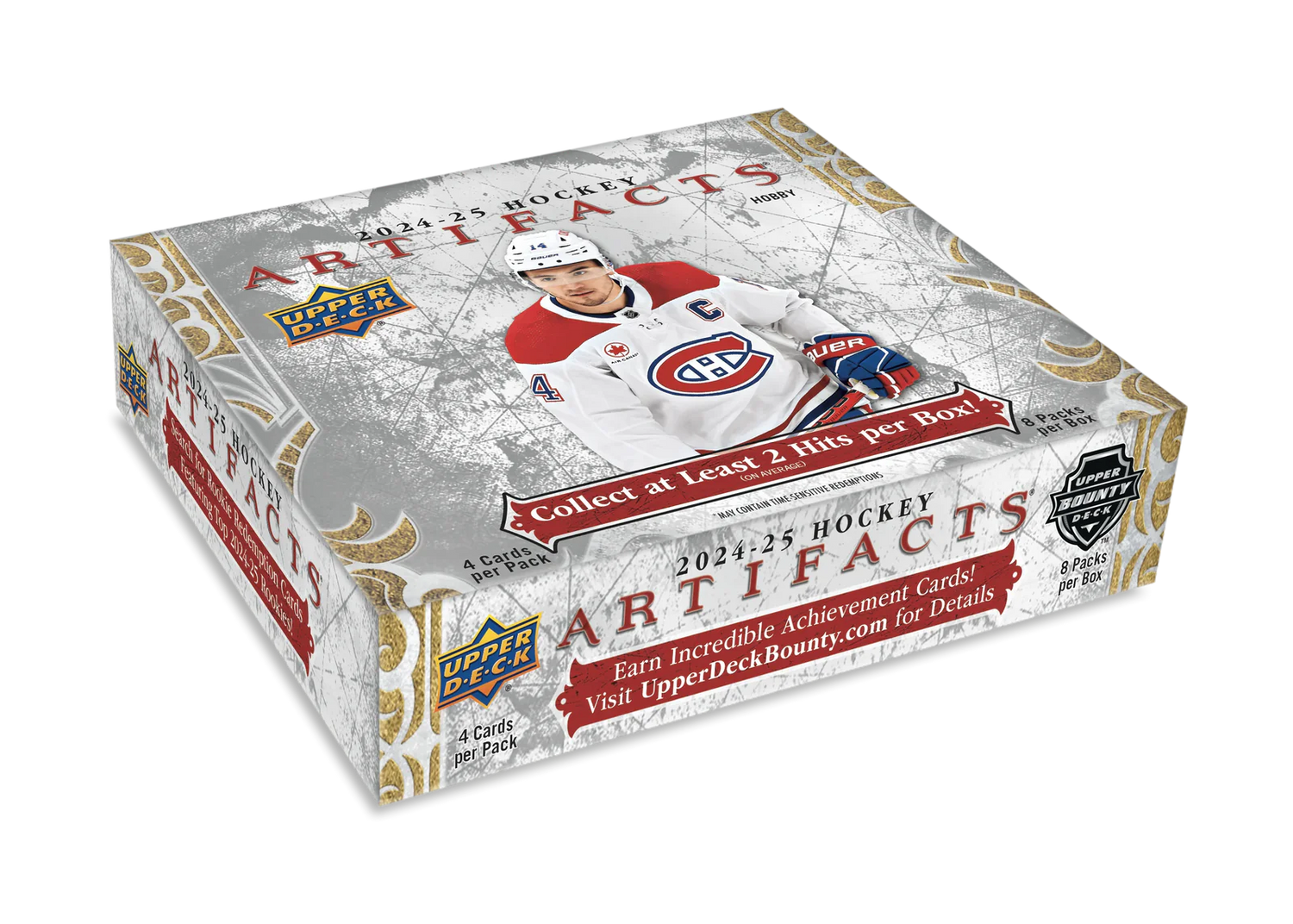 What Does the 2024-25 Upper Deck Artifacts Hockey Hobby Box Contain?