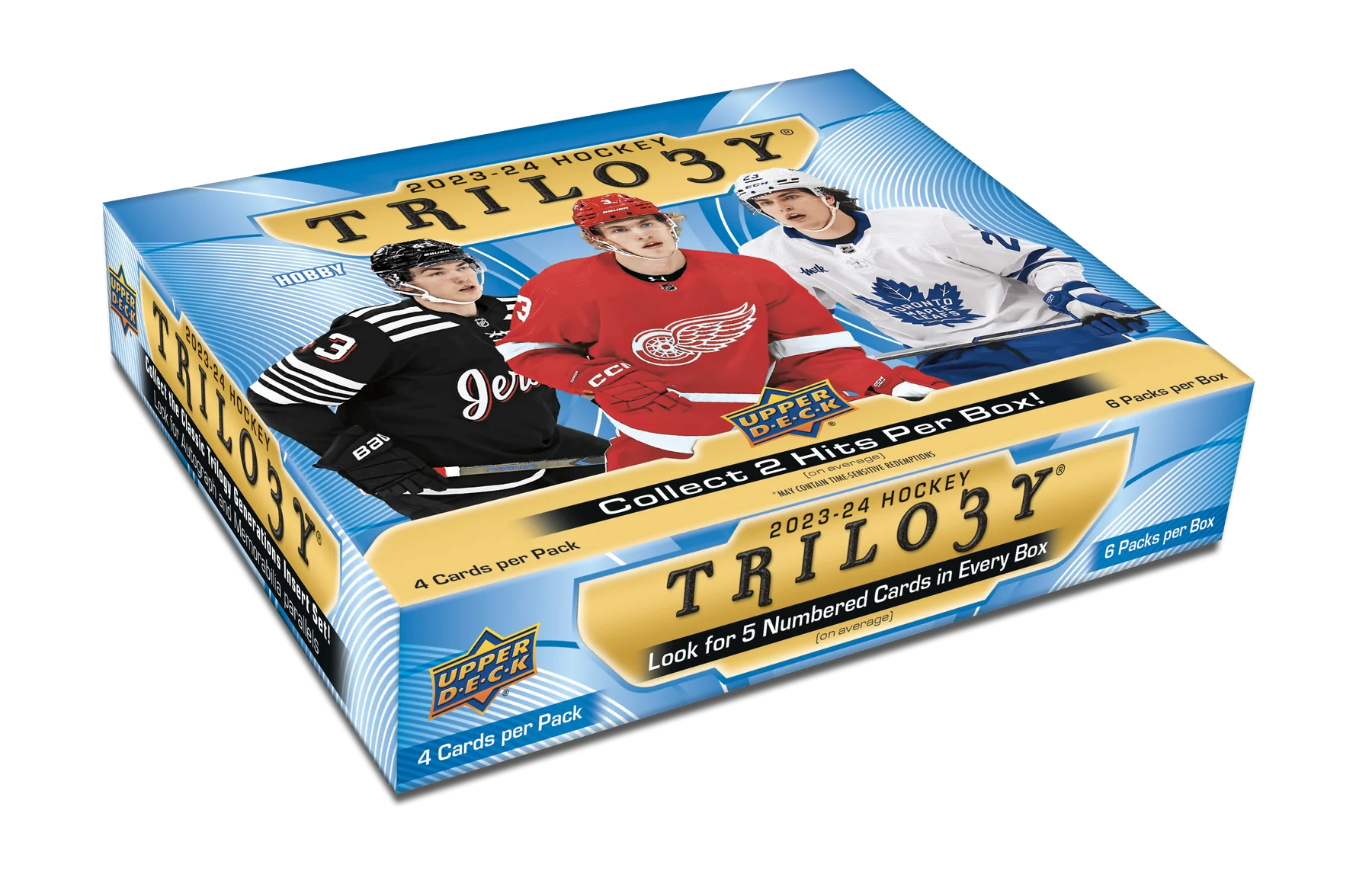 Top 5 Cards Sold in the 2023-24 Upper Deck Trilogy Hockey Hobby Box