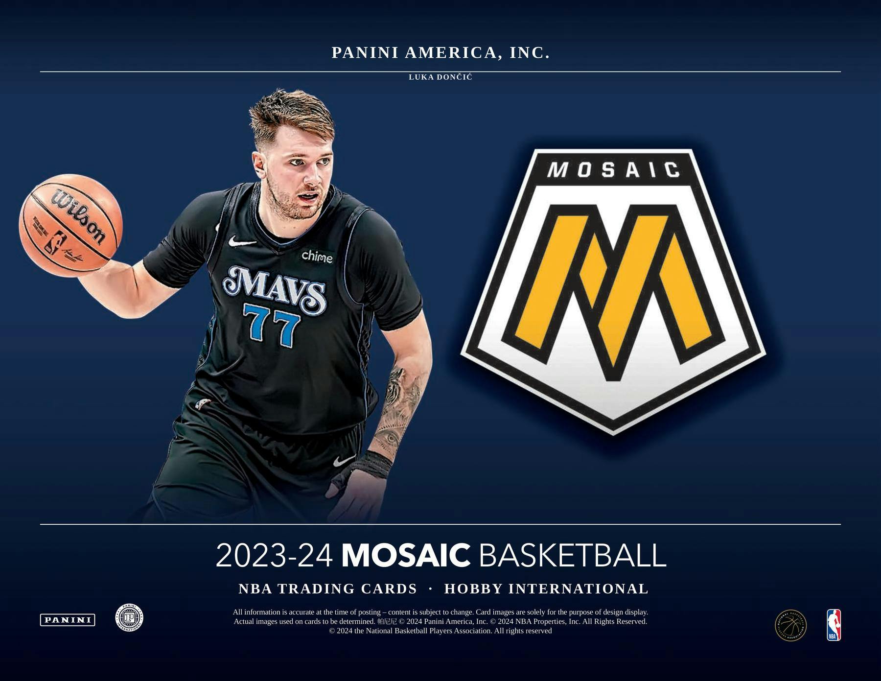 2023-24 Panini Mosaic Basketball International Hobby Box