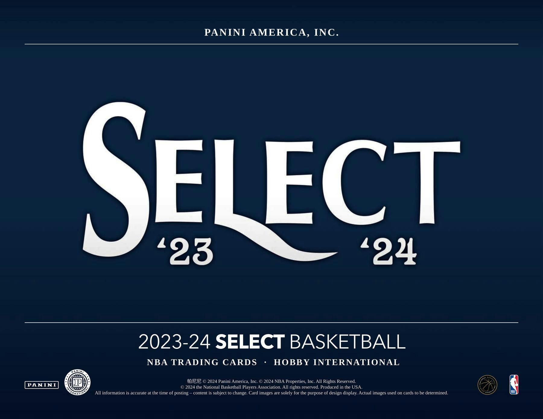 2023-24 Panini Select Basketball International Hobby Box