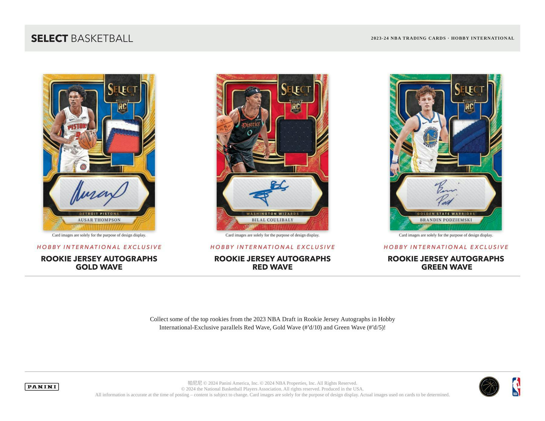 2023-24 Panini Select Basketball International Hobby Box