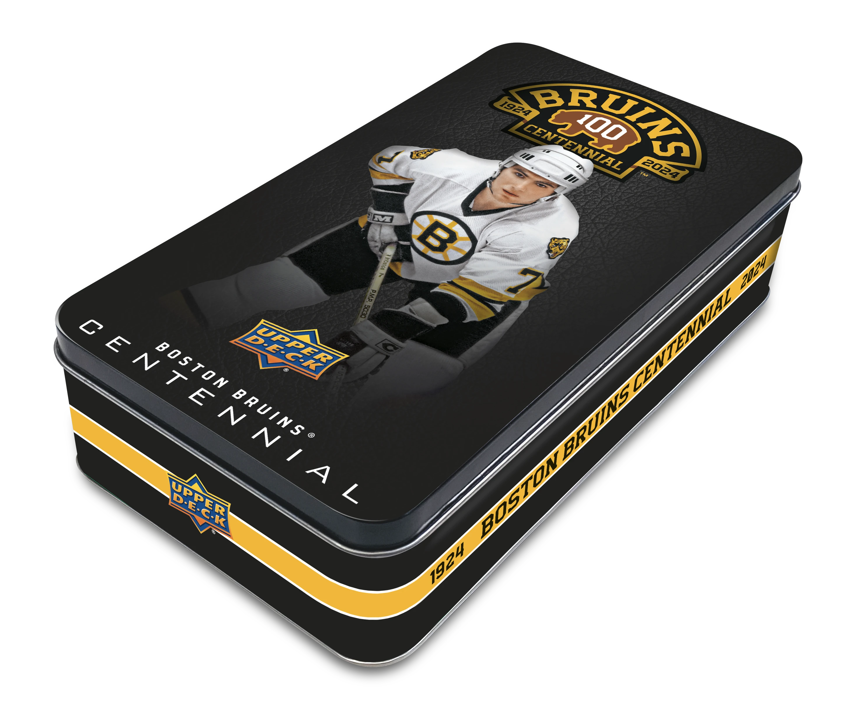 2023-24 Upper Deck Boston Bruins Centennial Hockey Hobby Tin