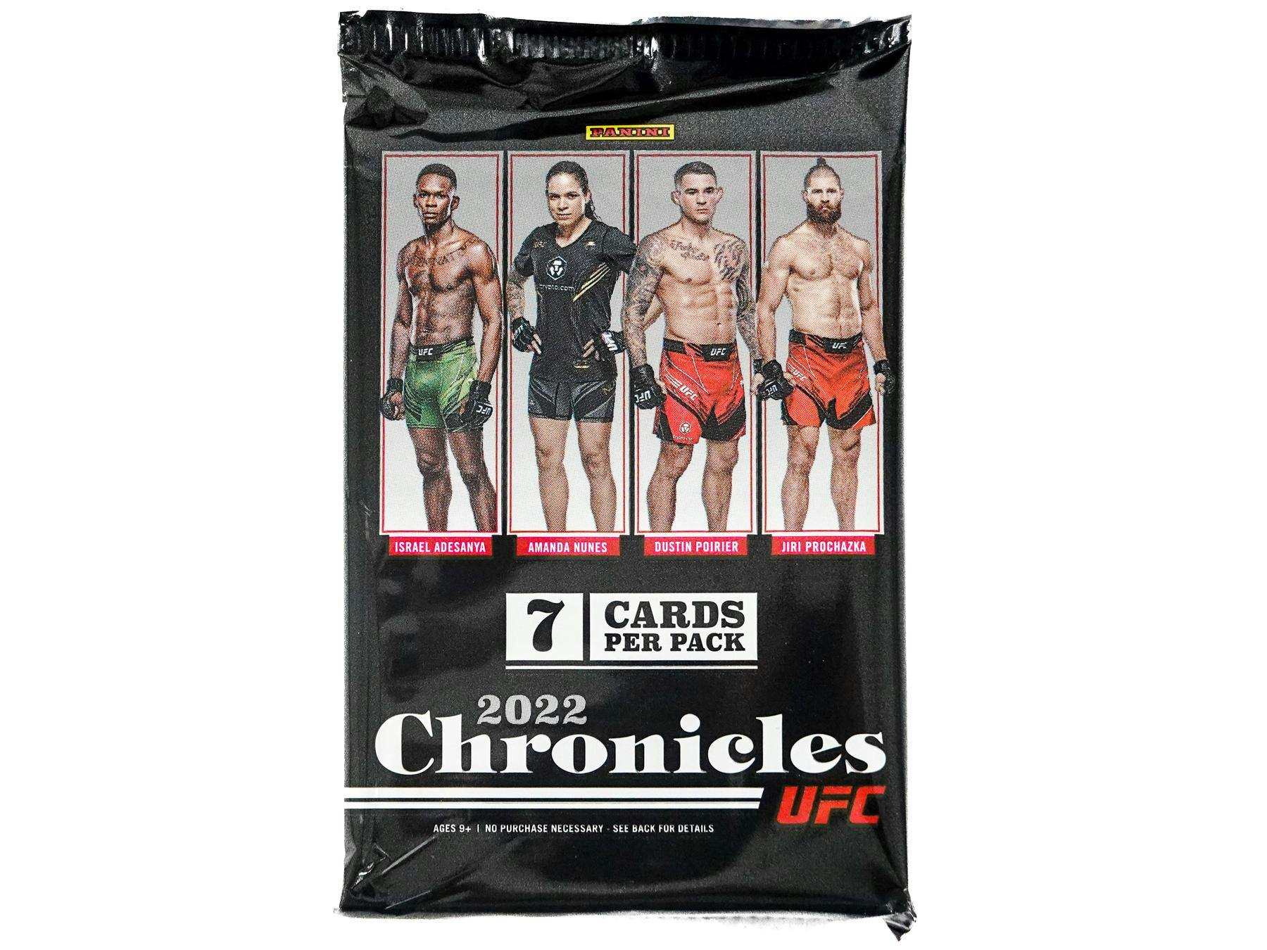 Coffret Blaster Panini Chronicles UFC 2022, 6 packs