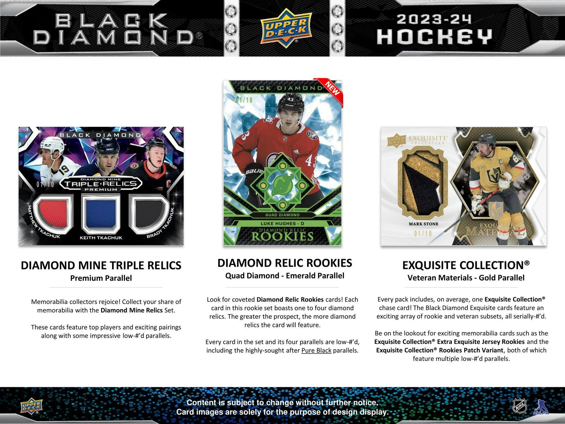 2023-24 Upper Deck Black Diamond Hockey CDD Exclusive Edition Hobby Box - Miraj Trading