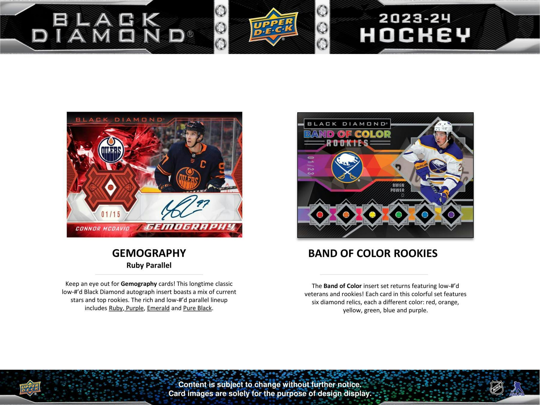 2023-24 Upper Deck Black Diamond Hockey CDD Exclusive Edition Hobby Box - Miraj Trading