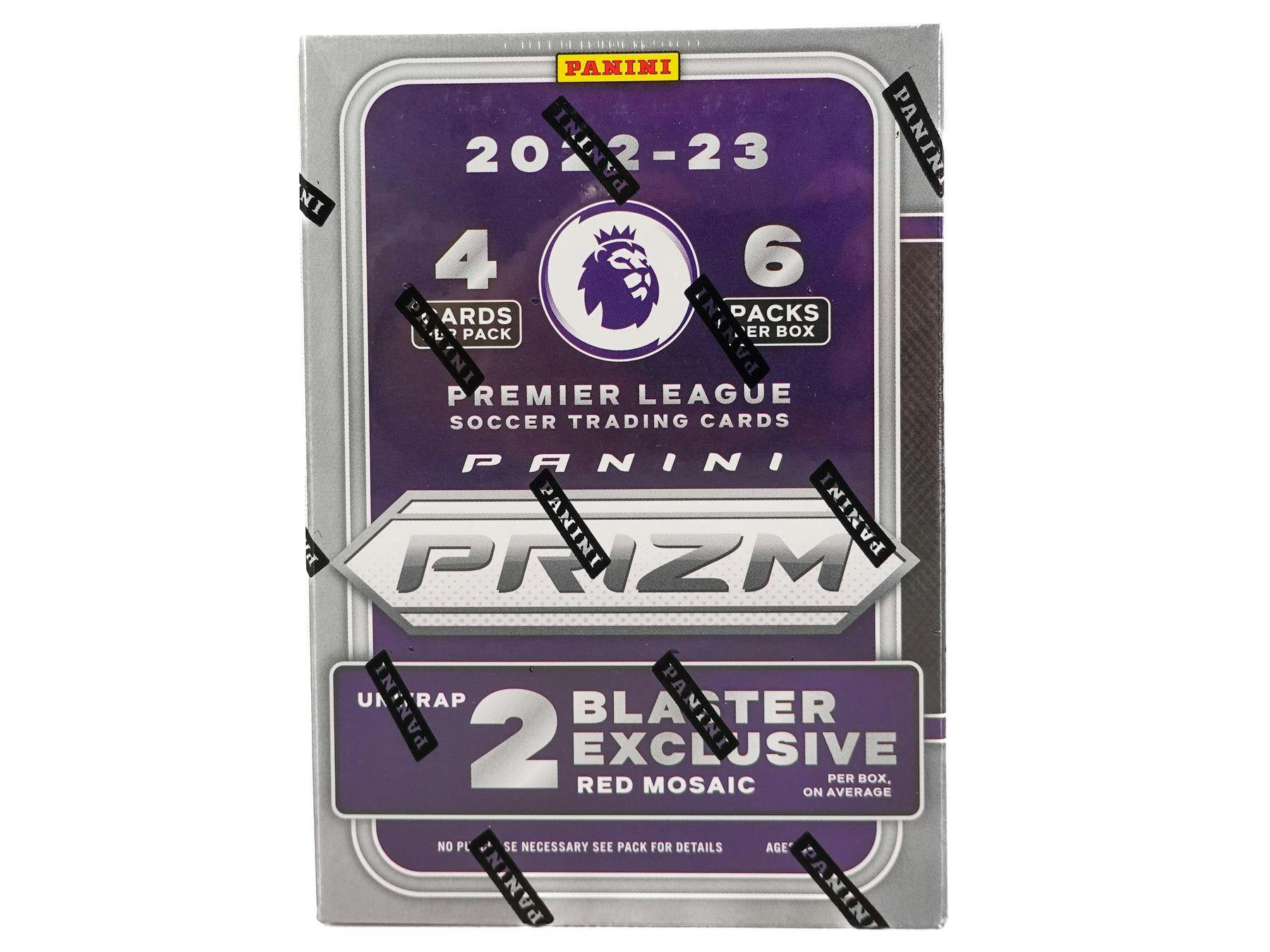 2022-23 Panini Prizm Premier League EPL Soccer Blaster Box (Red Mosaic Prizms)
