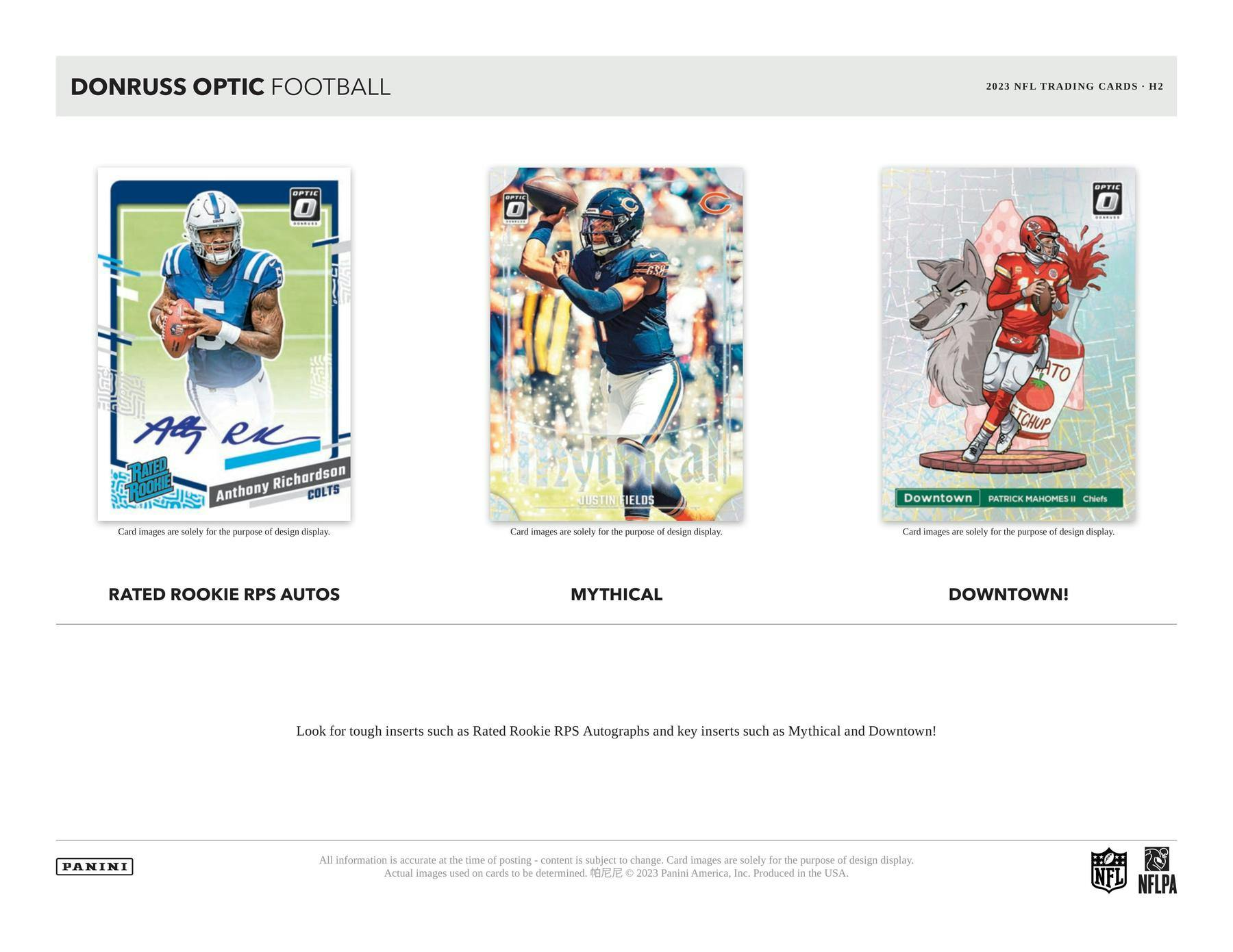 2023 Panini Donruss Optic H2 Football Hobby Sealed Box