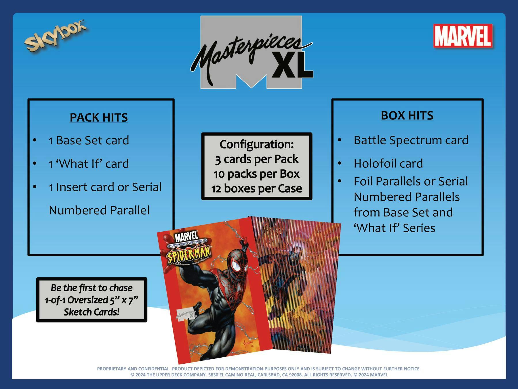 Coffret de loisirs XL 2024 Upper Deck Marvel Masterpieces