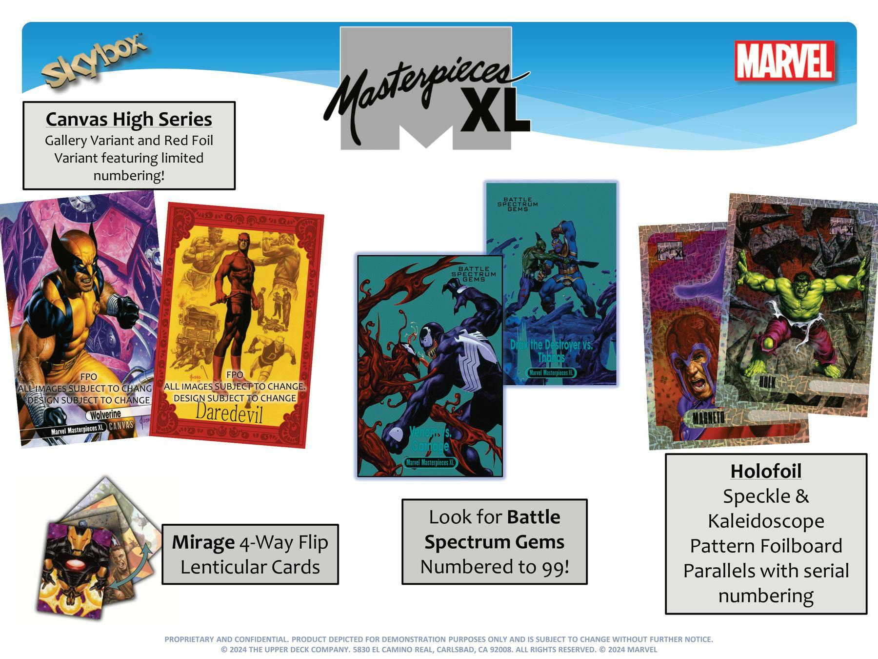 Coffret de loisirs XL 2024 Upper Deck Marvel Masterpieces