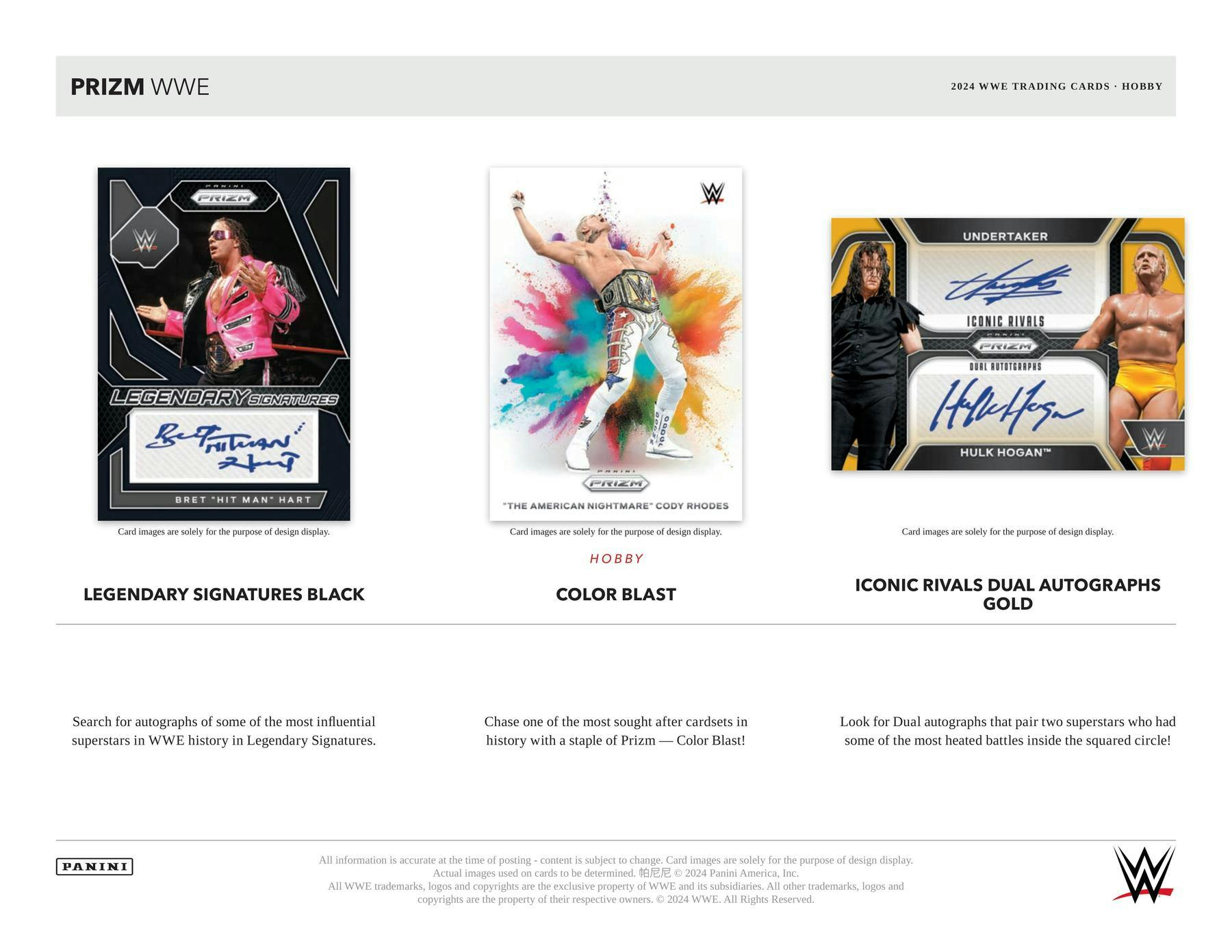 Coffret de catch Panini Prizm WWE 2024