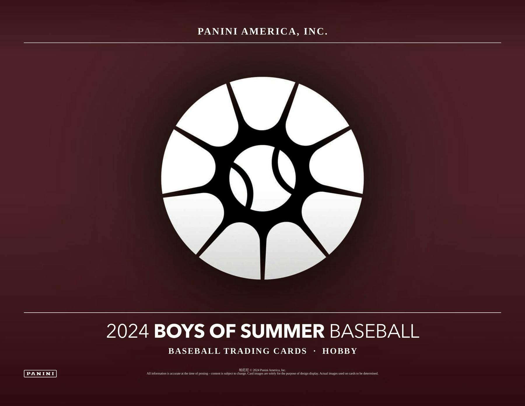 2024 Panini Boys of Summer Baseball Hobby Box