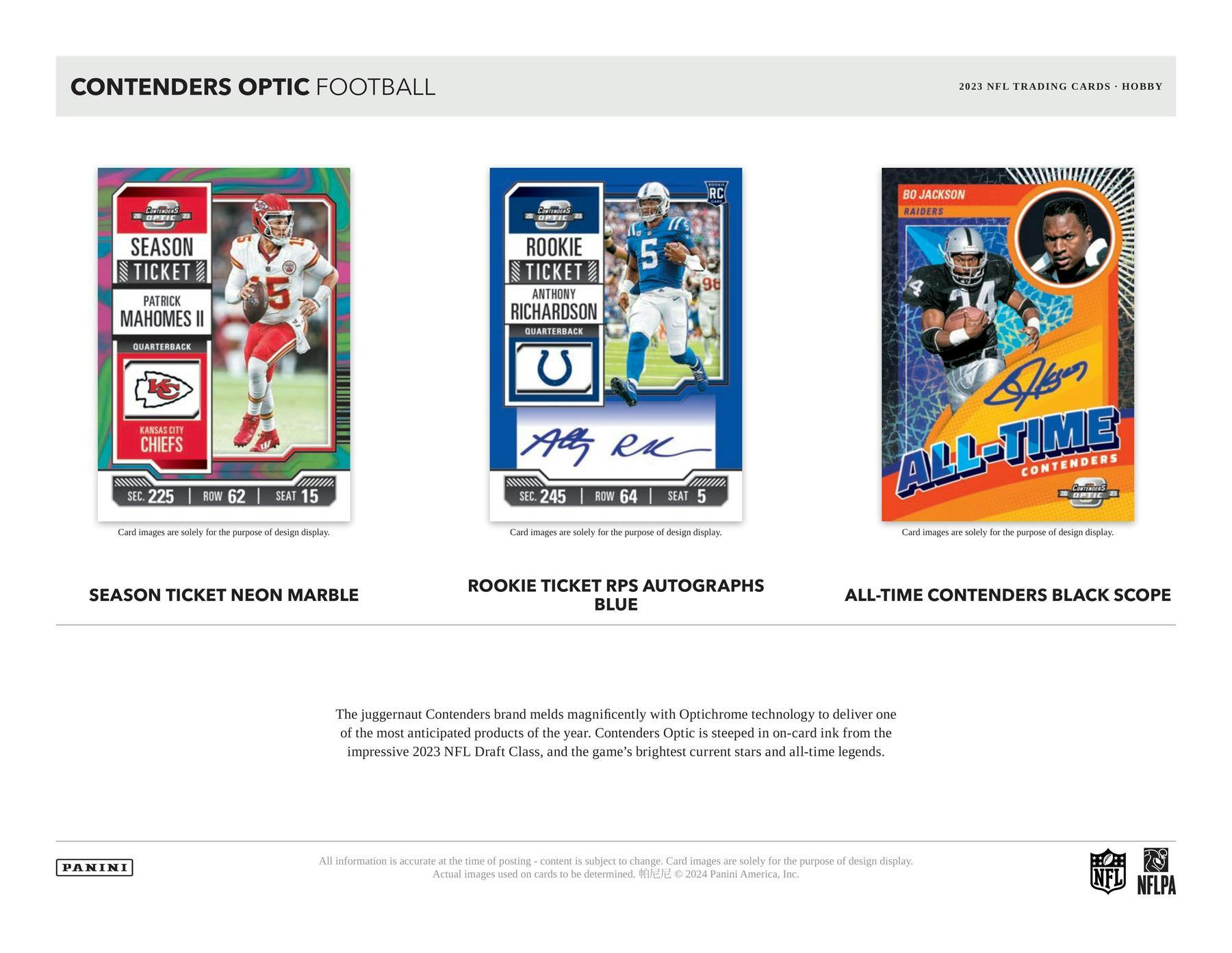 2023 Panini Contenders Optic Football Hobby Box