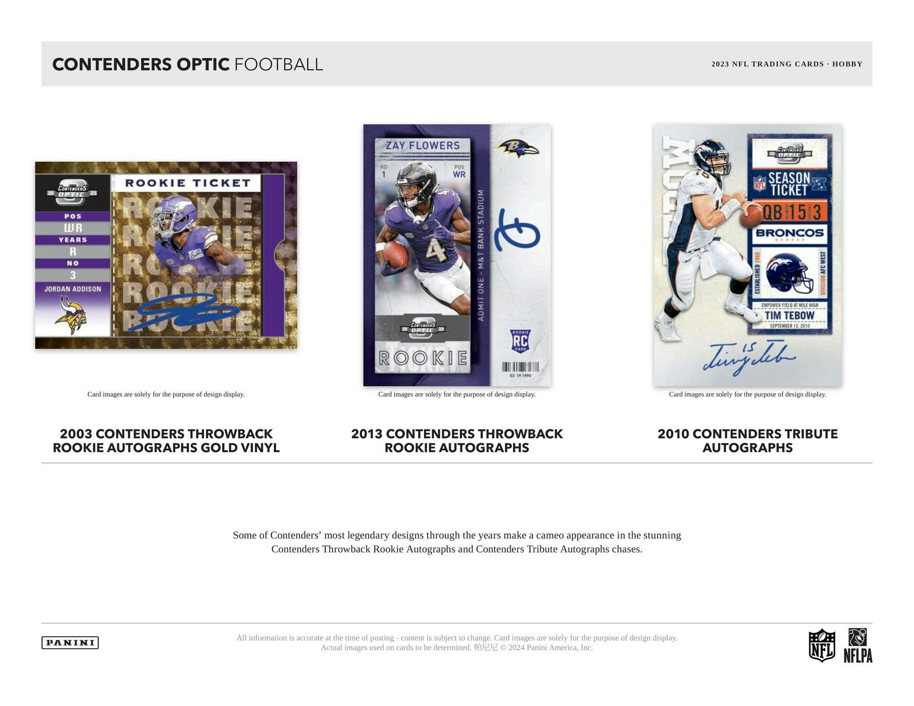 2023 Panini Contenders Optic Football Hobby Box