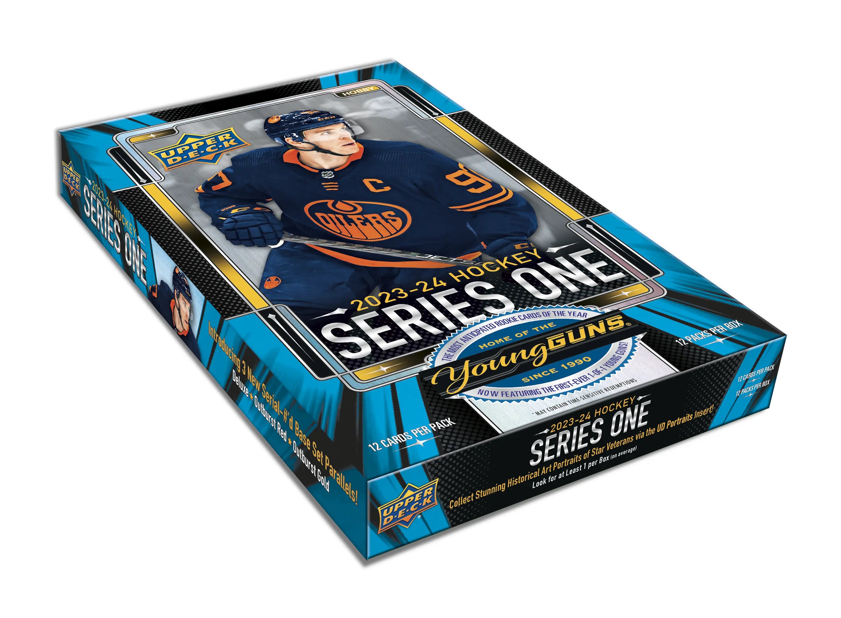 2023-24 Upper Deck Series 1 Hockey Hobby Box Case (Case of 12 Boxes) - Miraj Trading