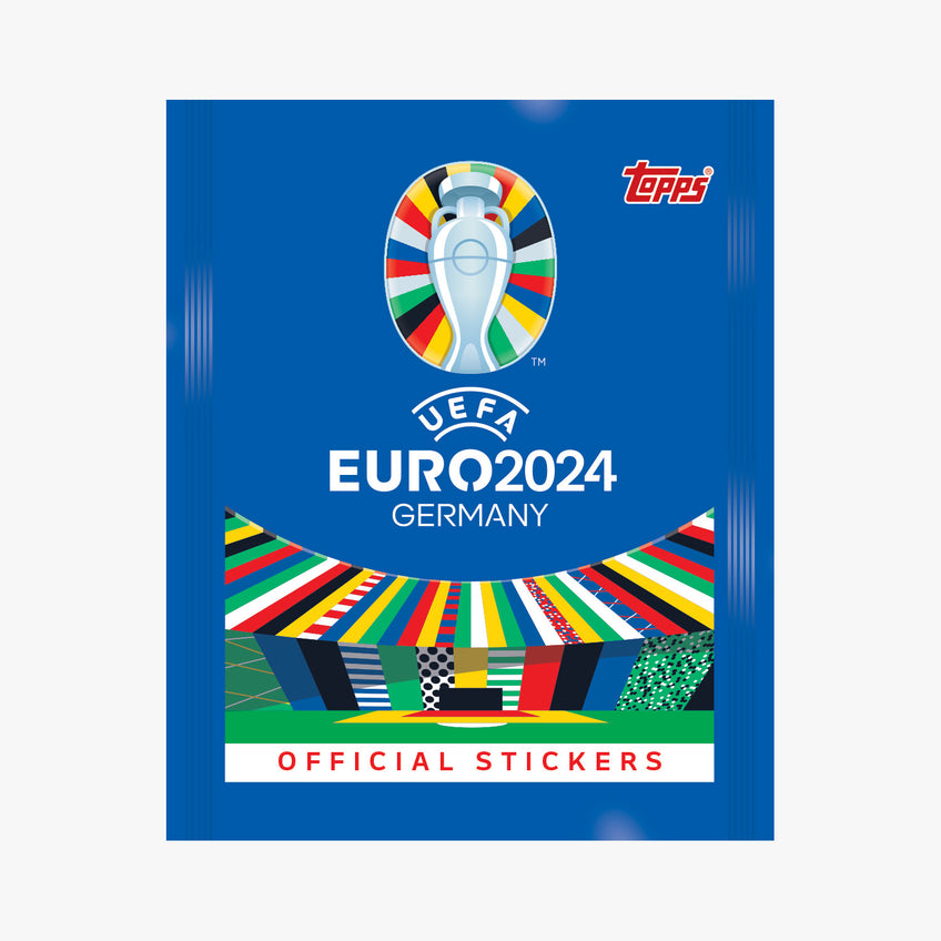 2024 Topps UEFA Euro Stickers - Official Starter Album (Album + 48 Stickers)