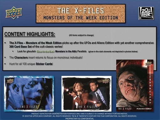 2019 Upper Deck X-Files Monster of The Week Trading Cards Hobby Box - Miraj Trading