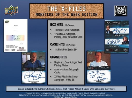 2019 Upper Deck X-Files Monster of The Week Trading Cards Hobby Box - Miraj Trading