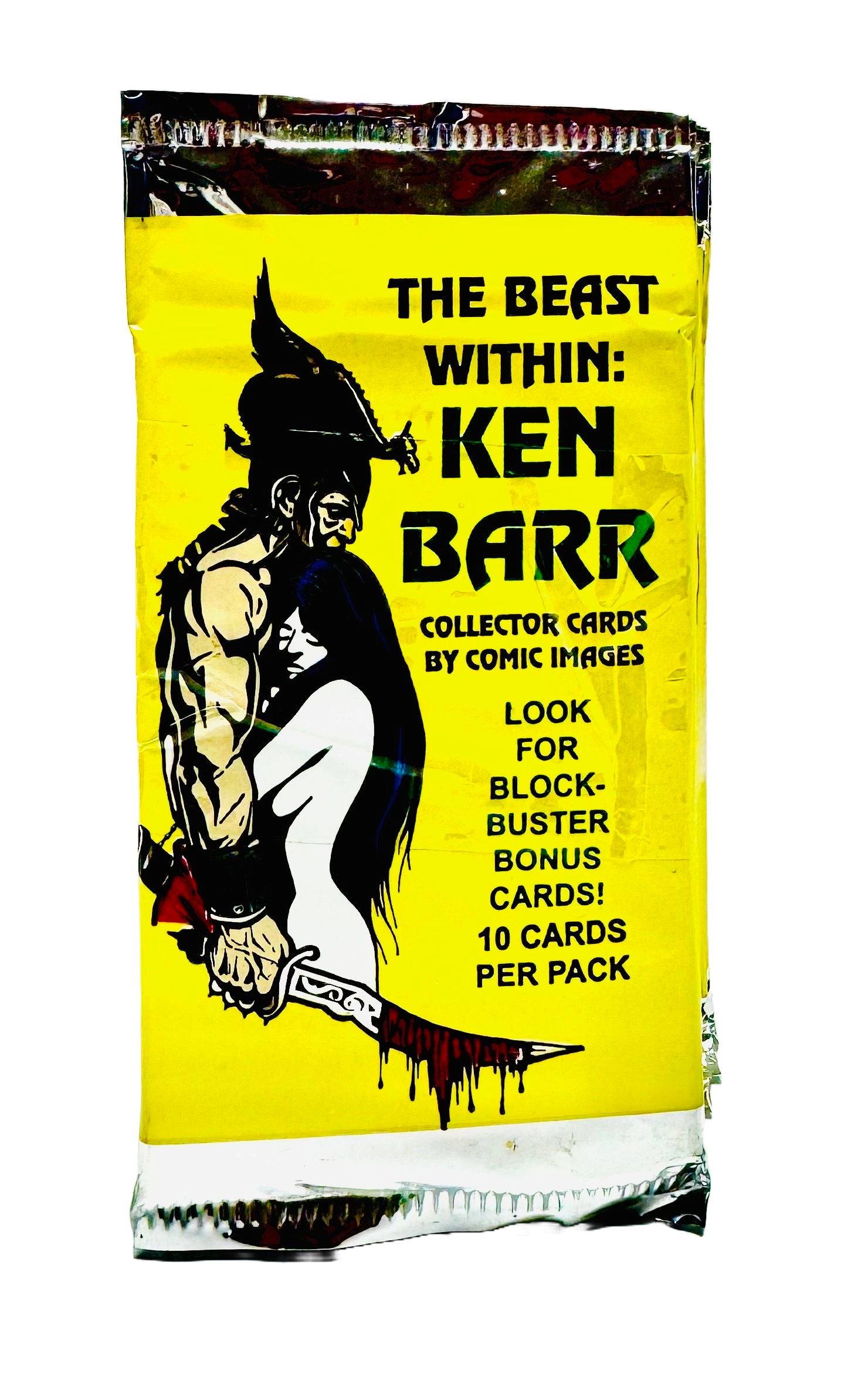 Ken Barr: The Beast Within Trading Cards Pack - (1994 - Comic Images) (10 Packs a Lot) - Miraj Trading