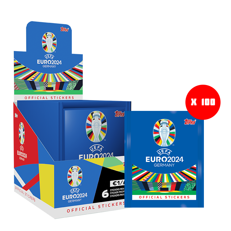 2024 Topps UEFA EURO Stickers (100 pack/box)