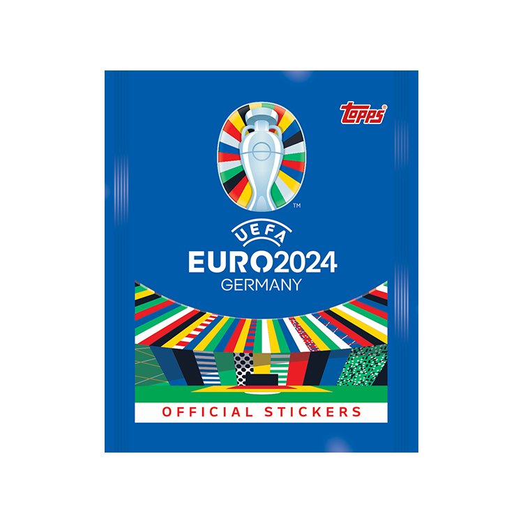 Autocollants Topps UEFA EURO 2024 (paquet/boîte de 100)