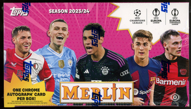 2023-24 Topps Chrome Merlin UEFA Champions League Hobby Box