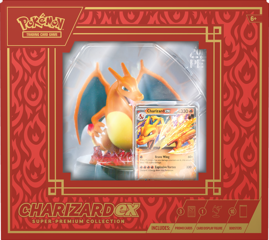 Pokemon Charizard Ex Super-Premium Collection Case (Case of 4 boxes)