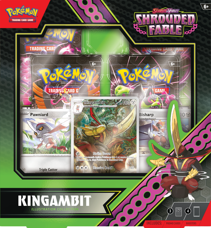 Pokemon Scarlet & Violet Shrouded Fable Kingambit Illustration Collection (Pre-order) - Miraj Trading