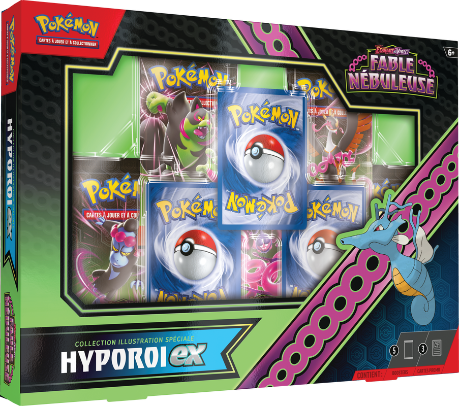 Pokemon Écarlate et Violet Fable Nébuleuse Hyporoi EX/Amphinobi EX La Boîte Collection Illustration Spéciale (French)(Pre-order) - Miraj Trading