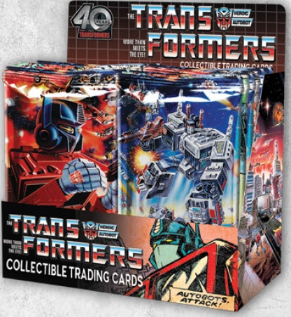 Transformers 40th Anniversary Trading Cards Hobby Box (Pre-Order) - Miraj Trading