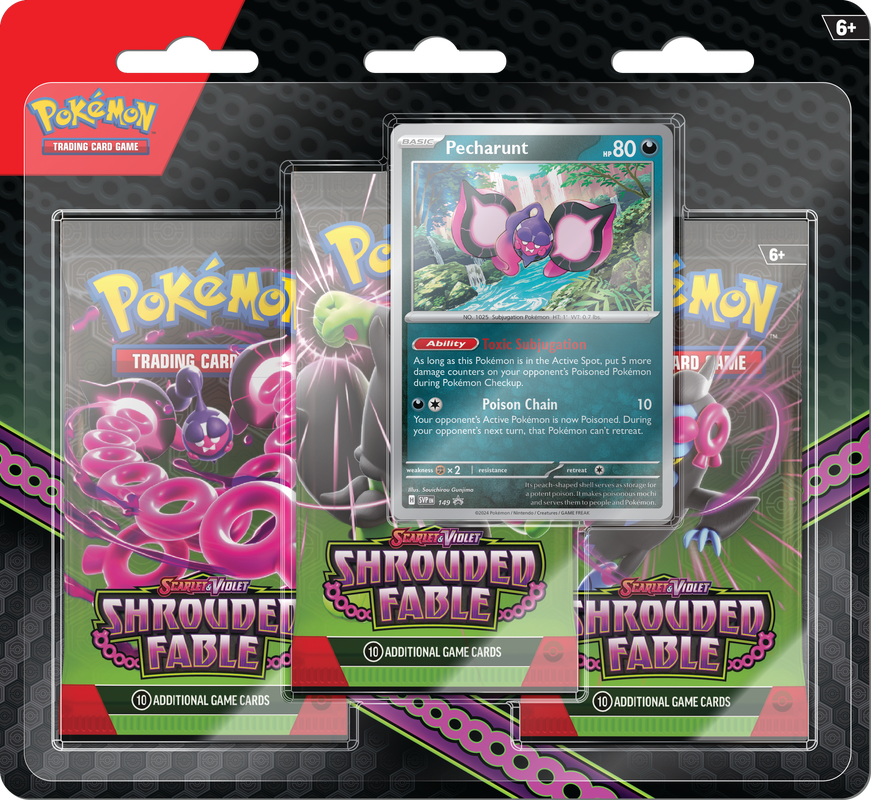 Pokemon Scarlet And Violet Shrouded Fable 3 Pack Blister Pack (Pre-Order) - Miraj Trading