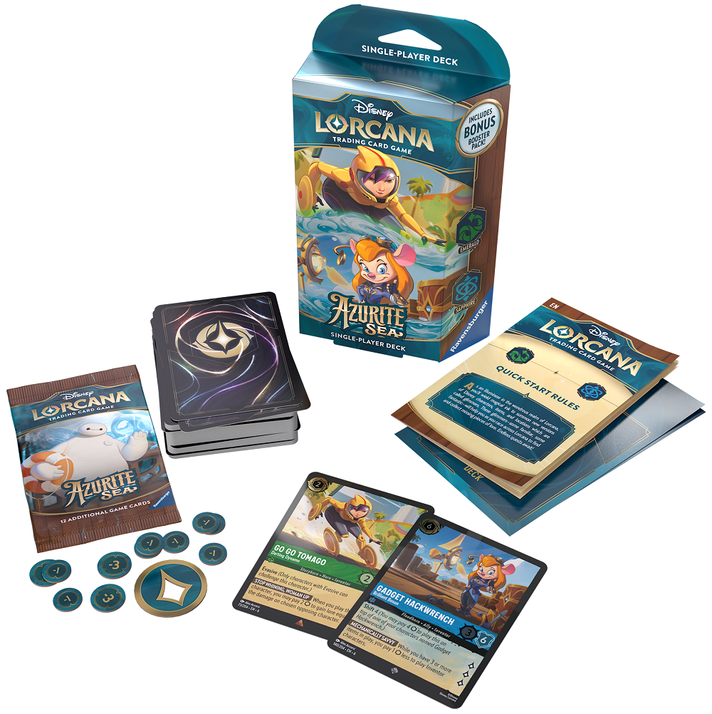 Disney Lorcana Azurite Sea Starter Decks (Set Of 2)(Pre-Order)