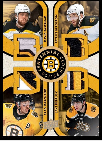 2023-24 Upper Deck Boston Bruins Centennial Hockey Hobby Box Master Case (Case of 12 boxes)(Pre-Order) - Miraj Trading