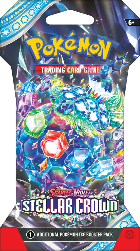 Pack de boosters à pochettes Pokémon Scarlet et Violet Stellar Crown (12 packs par lot)