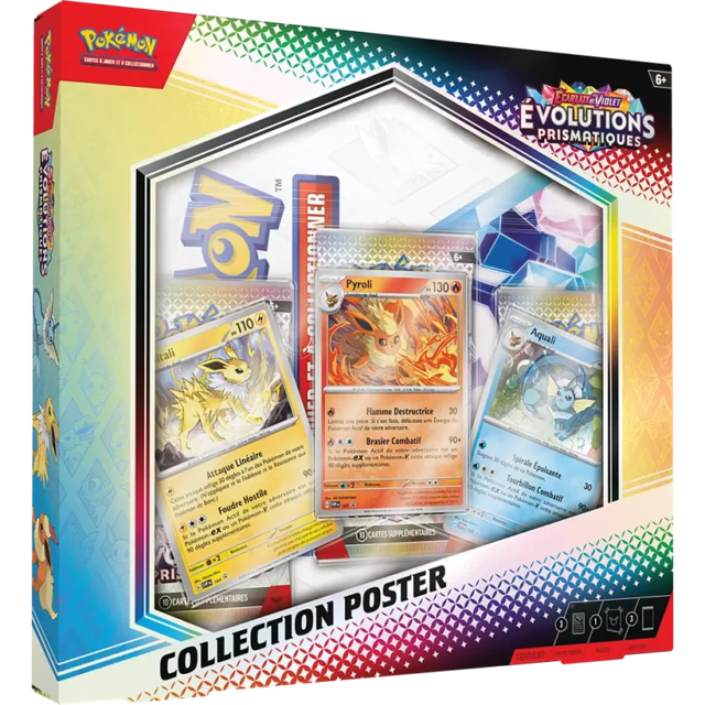 Pokemon Scarlet & Violet Prismatic Evolutions Poster Collection Box (French)(Pre-Order) - Miraj Trading