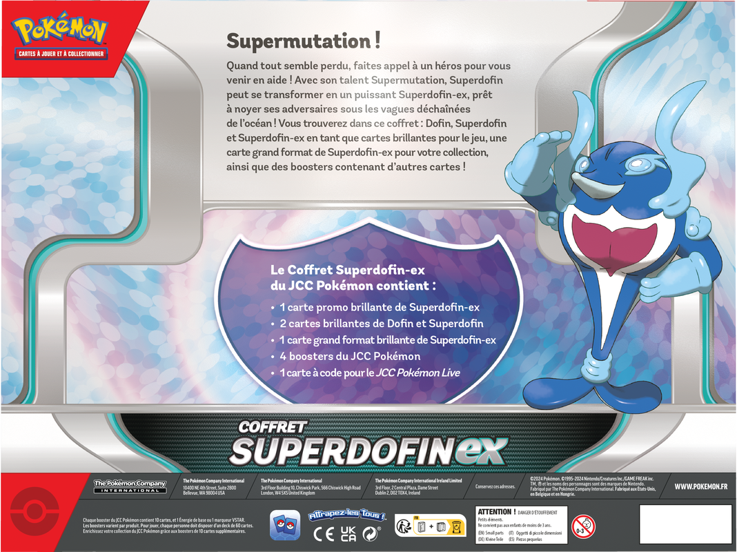 Pokemon Superdofin EX Boîte (French)(Pre-Order) - Miraj Trading