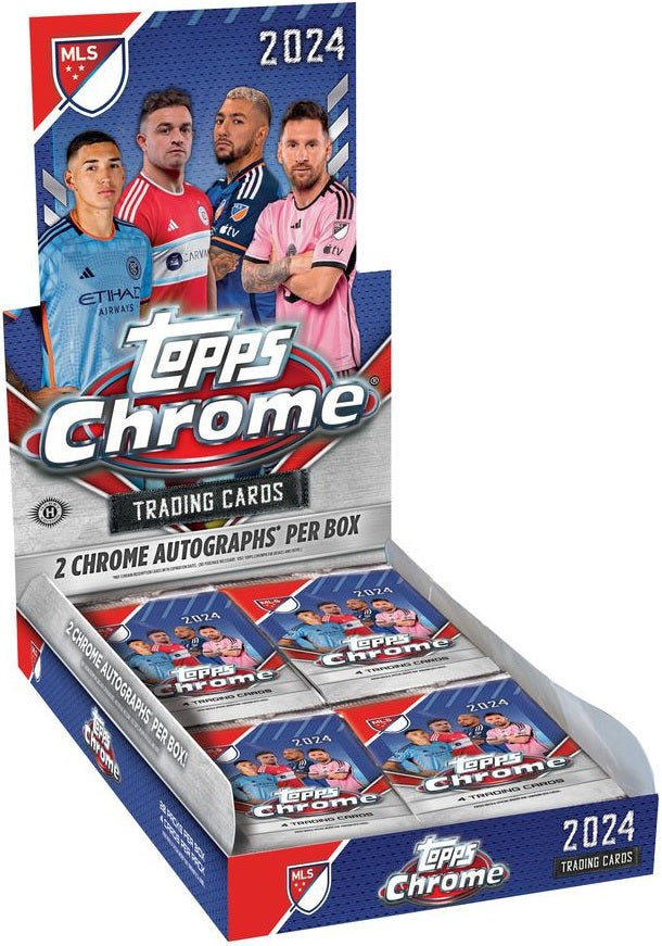 2024 Topps Chrome MLS Soccer Hobby Box (Pre-Order) - Miraj Trading