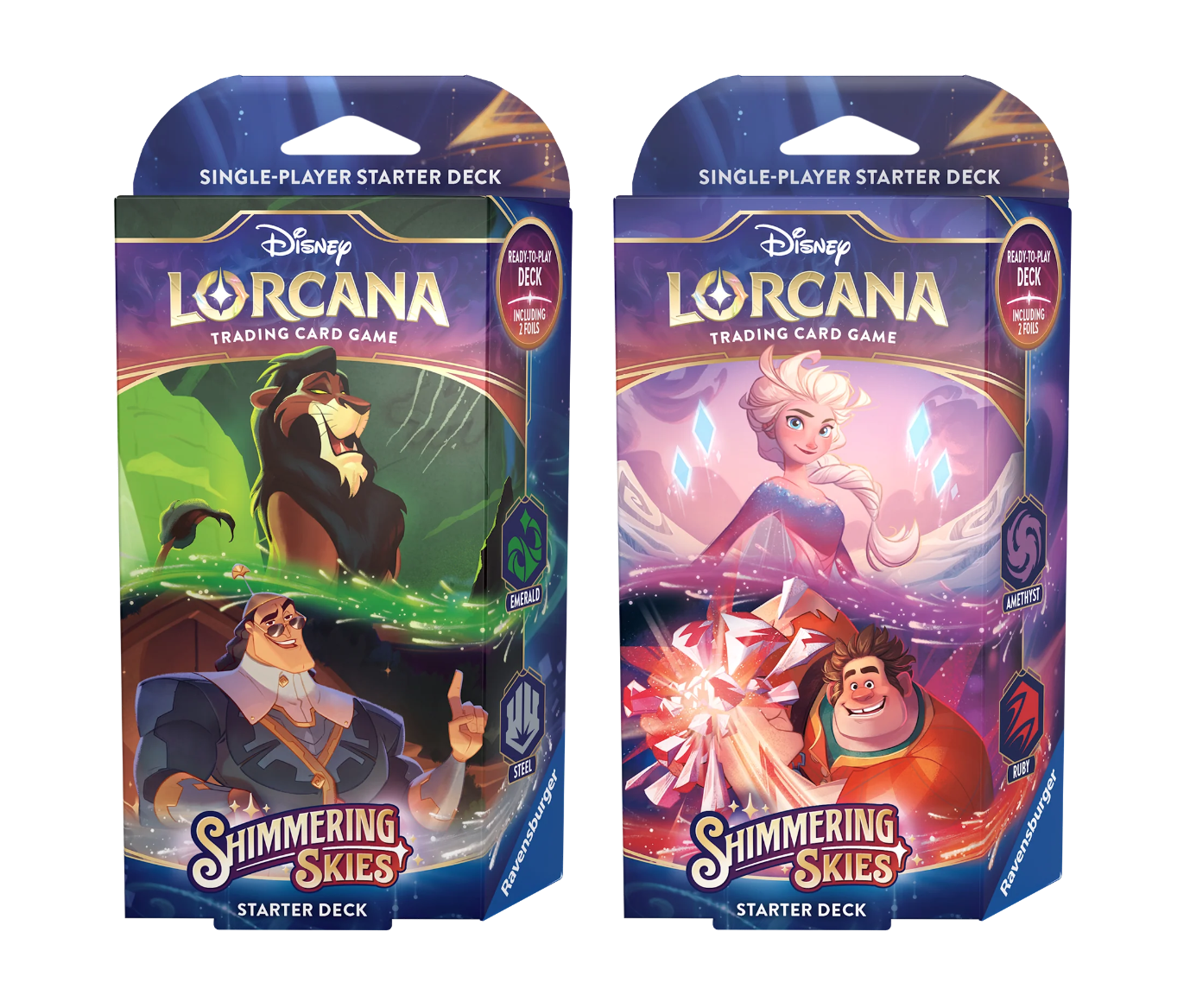 Disney Lorcana Shimmering Skies Starter Deck (Set of 2) - Miraj Trading