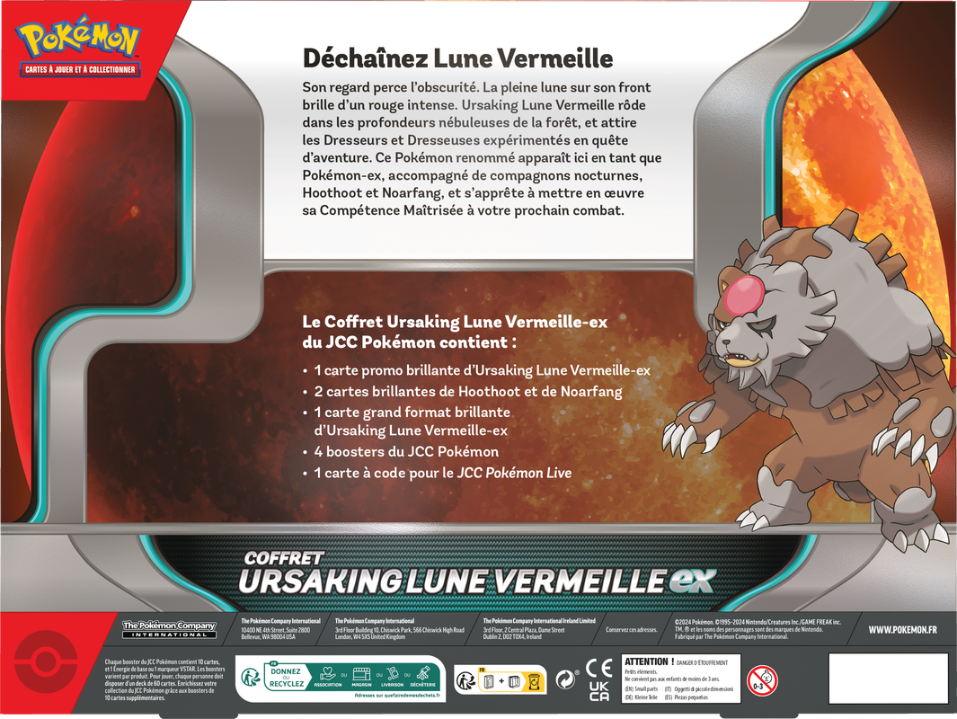 Pokemon Bloodmoon Ursaluna EX Box (French)