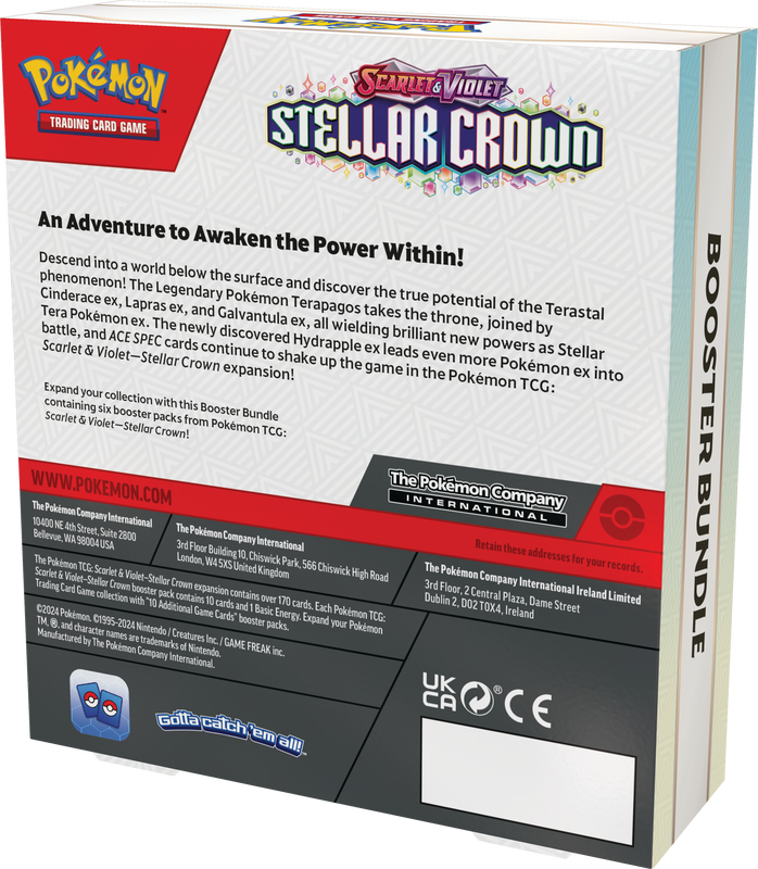 Coffret de boosters Pokémon Scarlet et Violet Stellar Crown