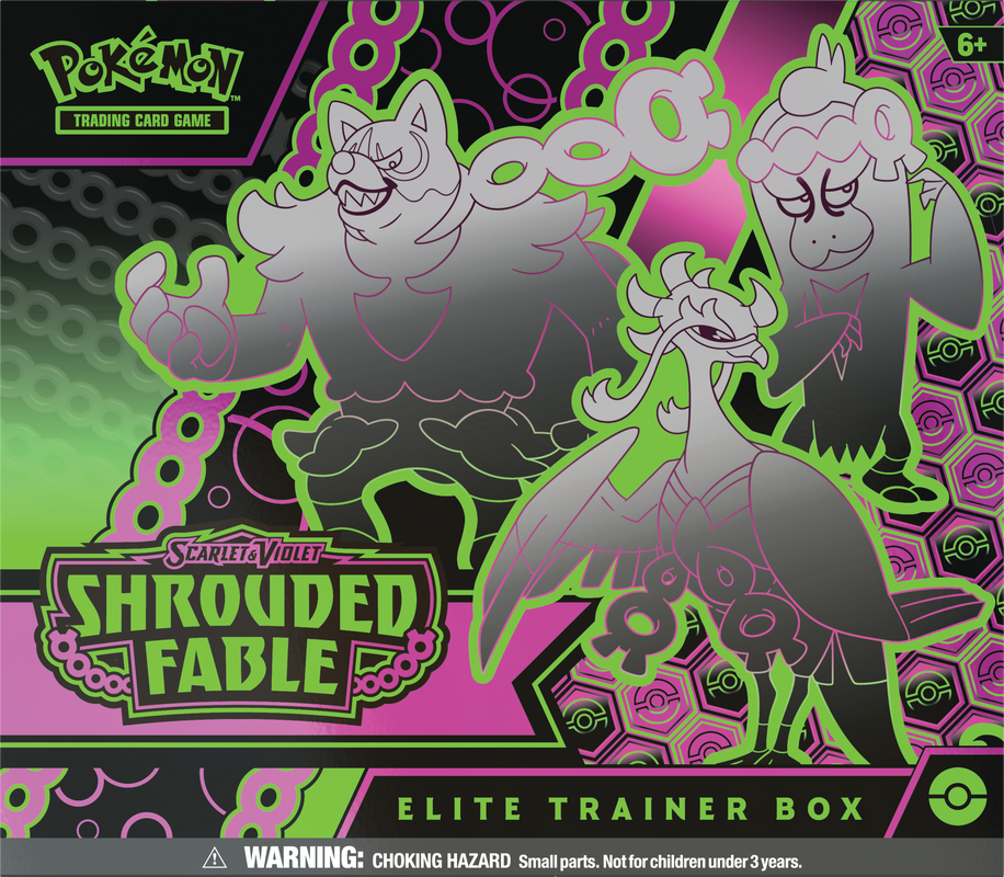 Pokemon Scarlet And Violet Shrouded Fable Elite Trainer Box Case (Case of 10 Boxes) (Pre-Order) - Miraj Trading