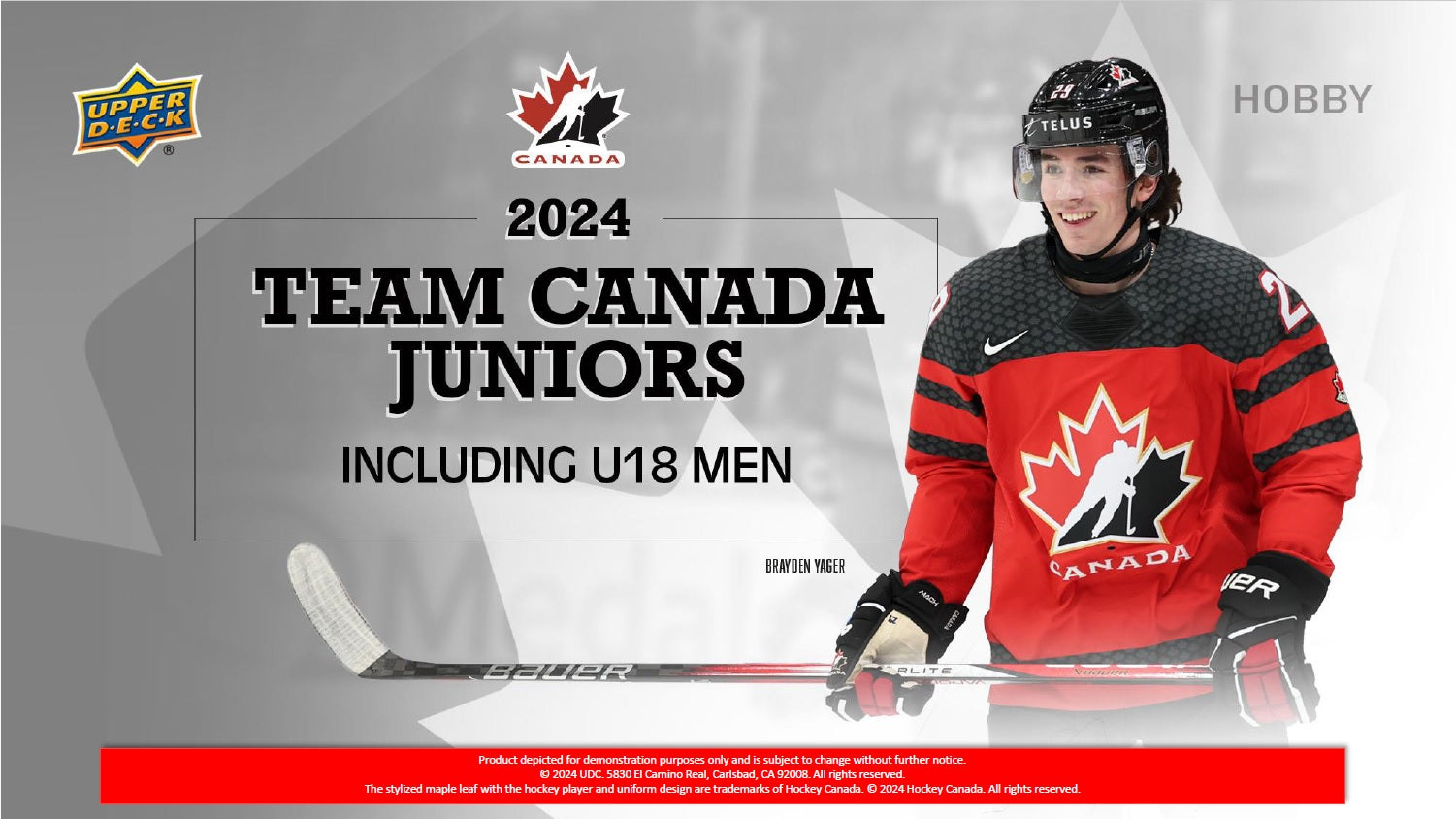 2024 Upper Deck Team Canada Juniors Hockey Hobby Box (Pre-Order) - Miraj Trading