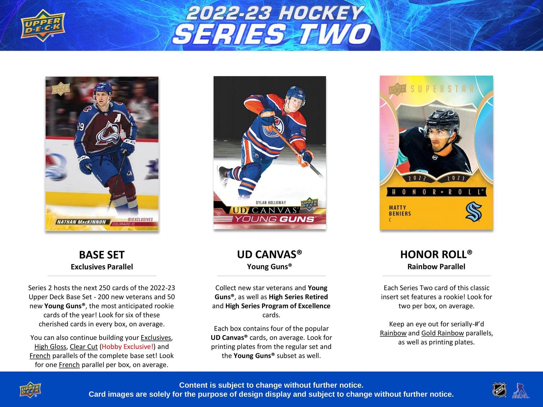 2022-23 Upper Deck Series 2 Hockey Hobby Box