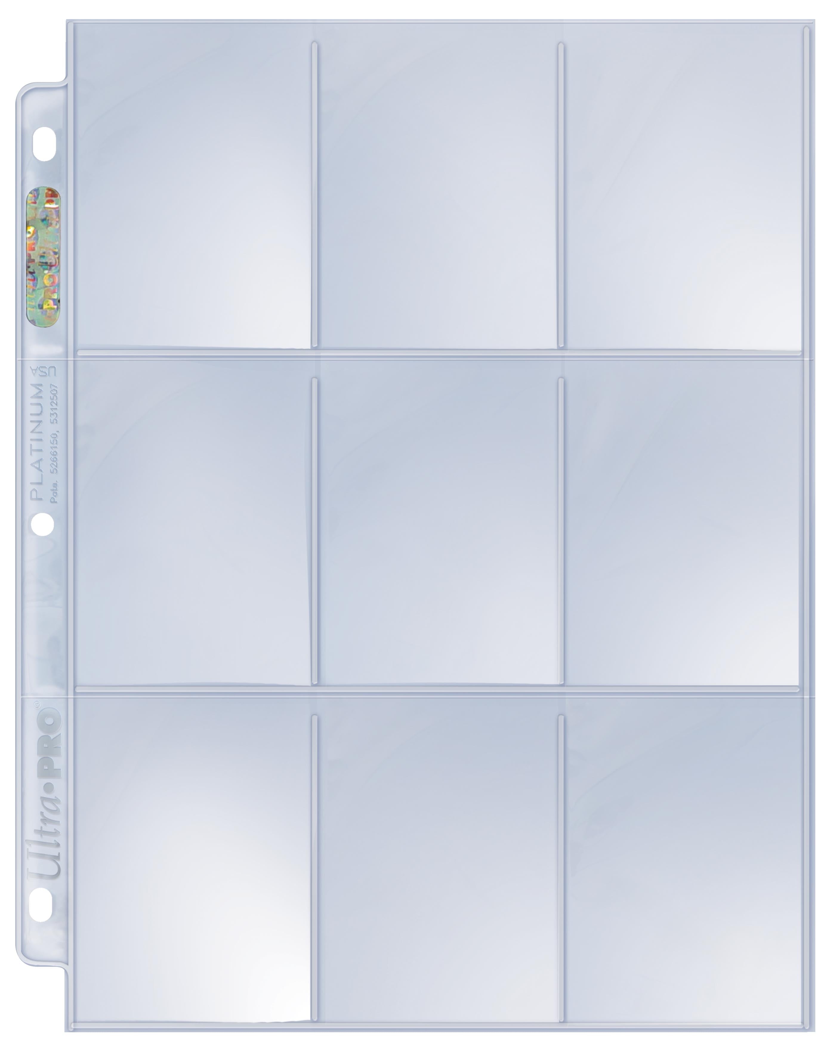 Ultra Pro 9-Pocket Platinum Page for Standard Size Cards - BigBoi Cards