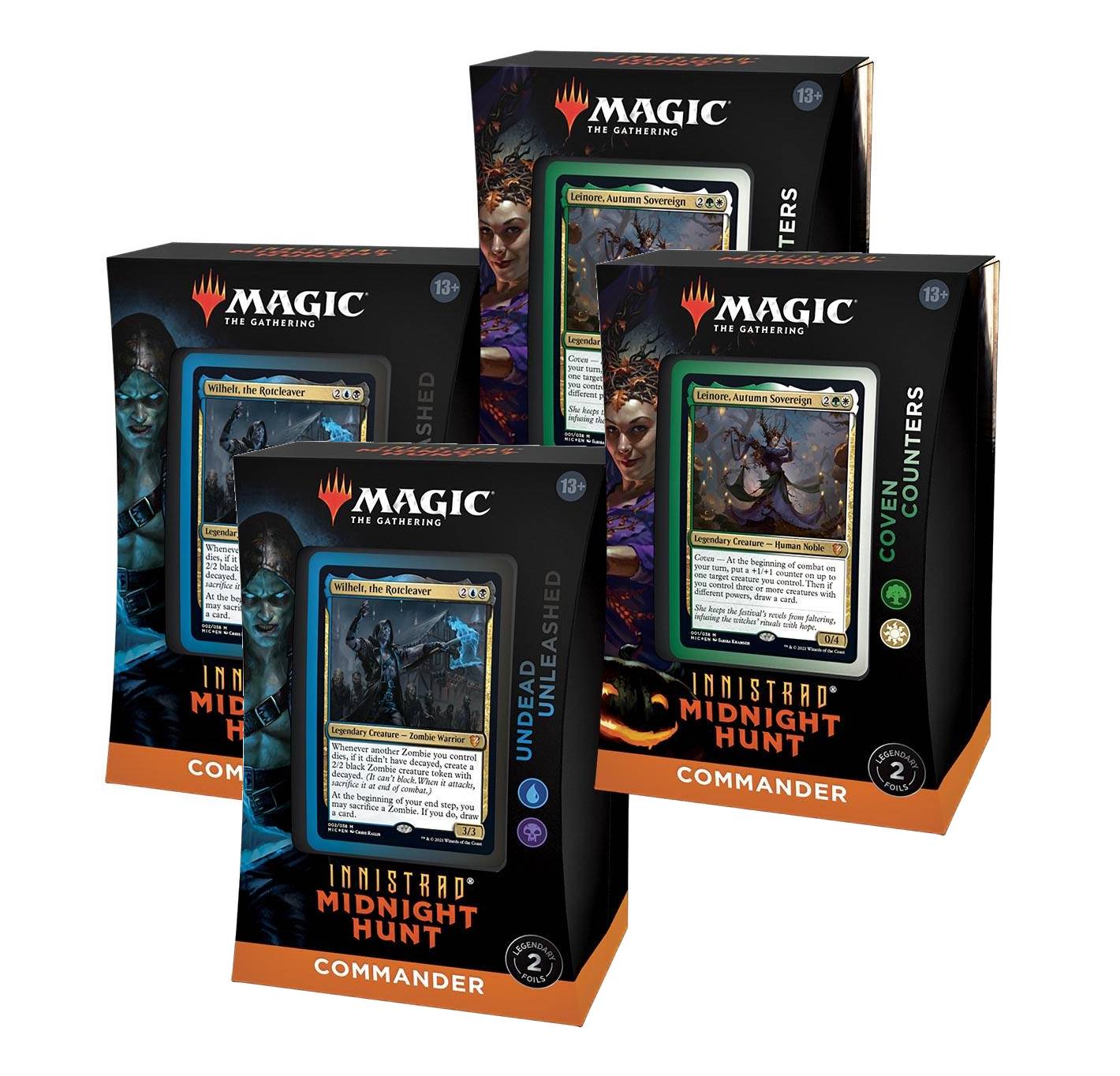 Magic The Gathering: Midnight Hunt Commander Deck Case | Miraj Trading