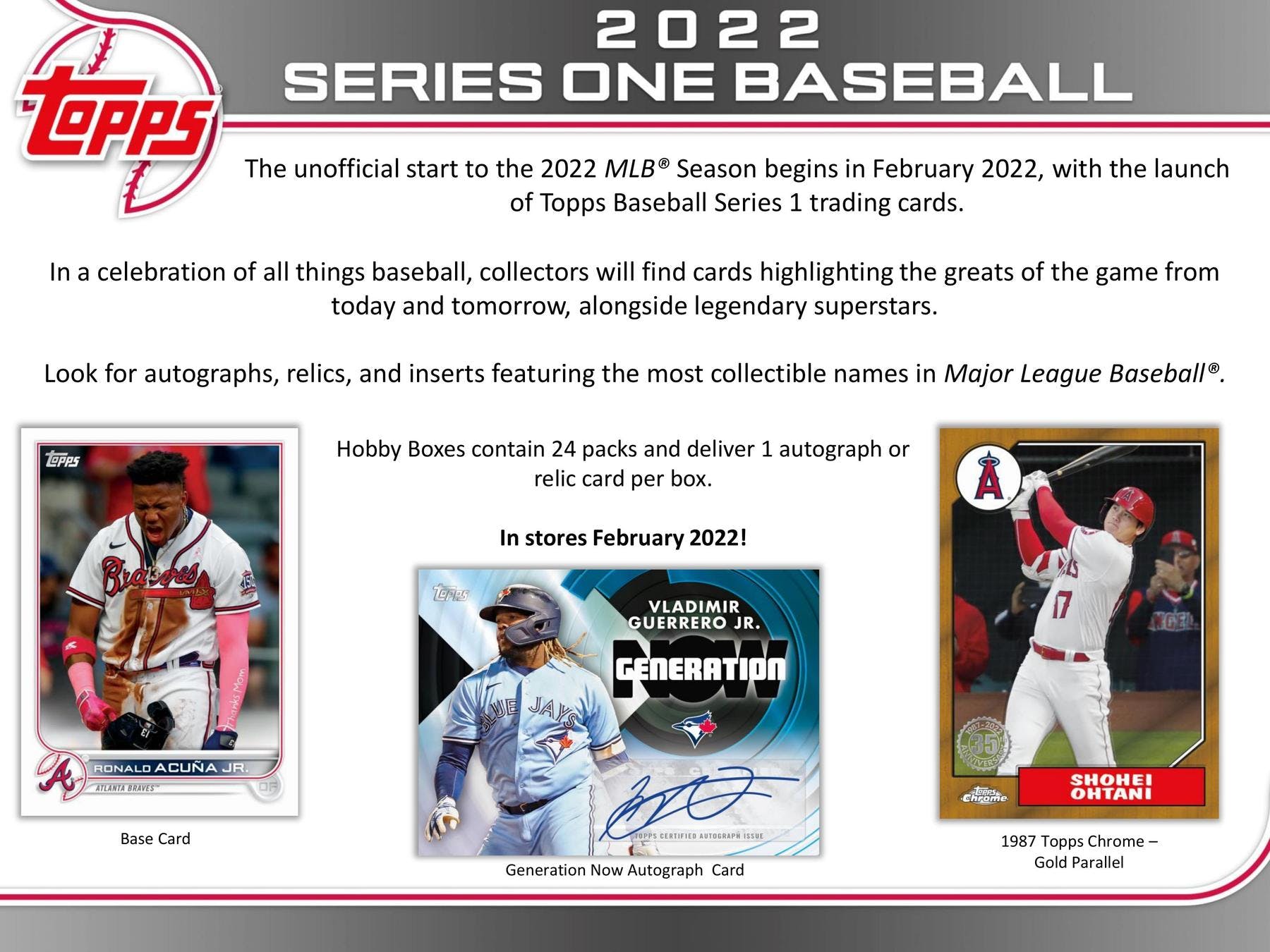 2022 Topps Series 1 Baseball Hobby Box